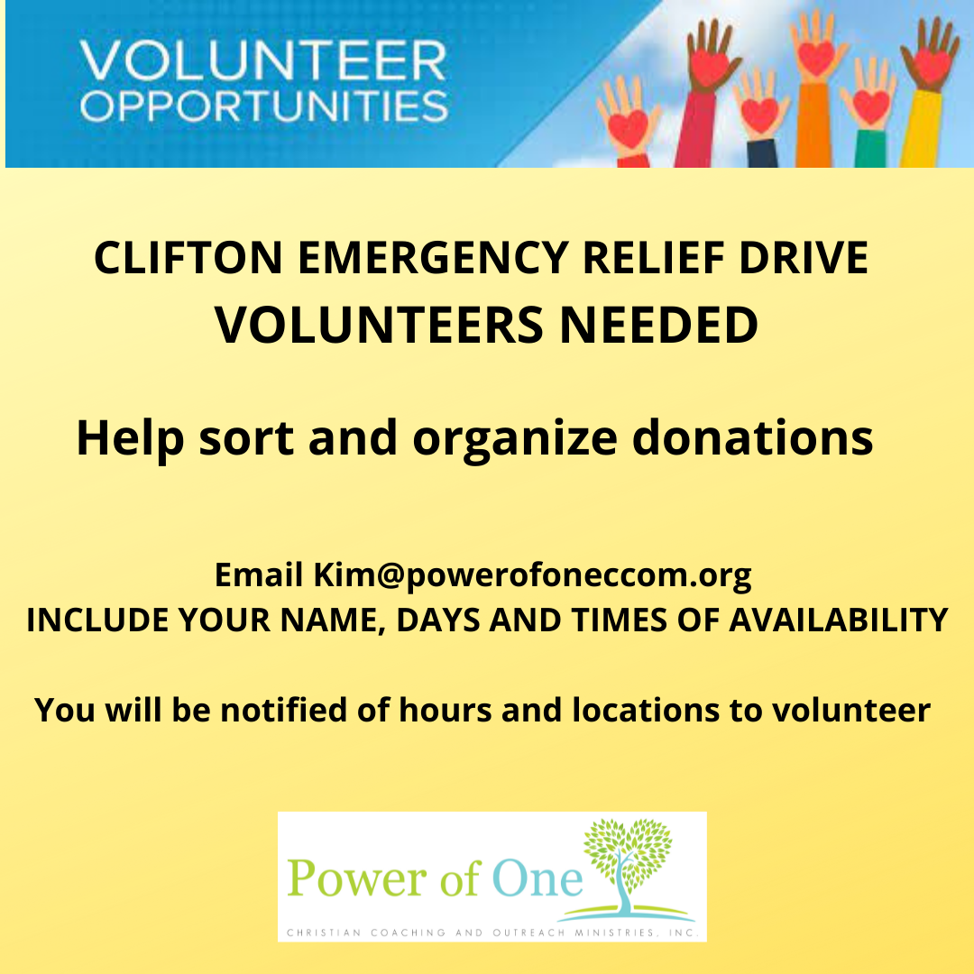 emergency-relief-center-volunteers-needed-power-of-one-ccom