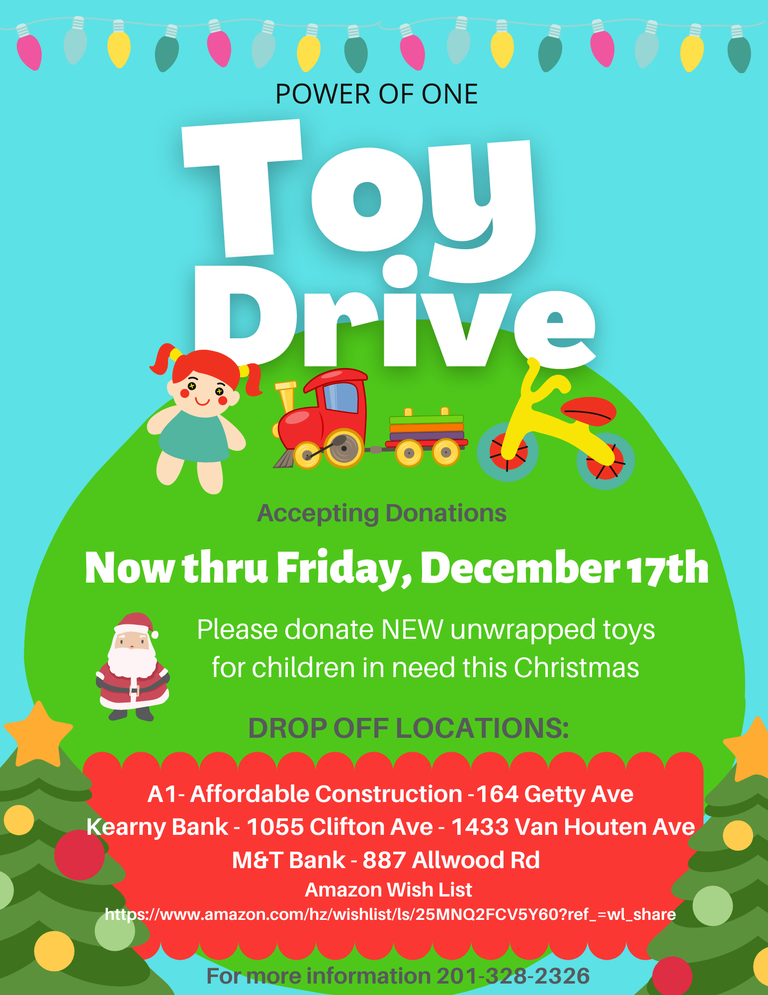 Toy Drive 2021 Power Of One